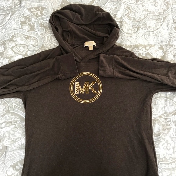 michael kors waffle knit hoodie